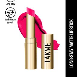 Lakme Unreal 3D Slim Matte Finish Bullet Lipstick - Pink Passion, 3.6g image 2