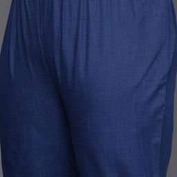 Varanga Plus Size Embroidered Thread Work Kurta with Trousers & Dupatta image 3