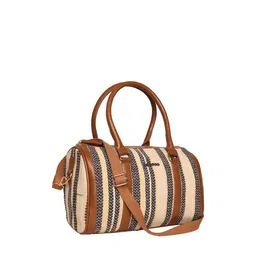 ASTRID Cream-Coloured & Black Striped Handheld Bag image 3