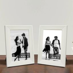 Art Street White Set of 2 Wooden Table Photo Frames-22