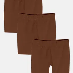 KiddoPanti Pack Of 3 Girls Mid-Rise Sports Shorts-image-90