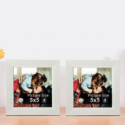 Art Street White Set of 2 Wooden Table Photo Frames-36