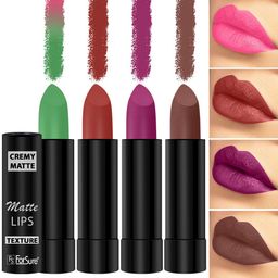 ForSure Cremy Matte Set Of 4 Long Lasting Lipstick - 3.5g Each - 305-55-58-111-53