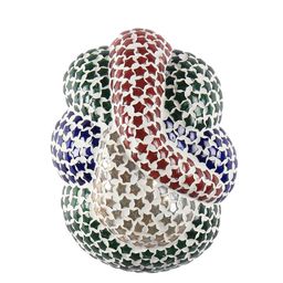 Devansh Multicoloured Textured Lord Ganesh Shaped Traditional Flush Mount Lamp image 4