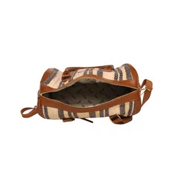 ASTRID Cream-Coloured & Black Striped Handheld Bag image 4