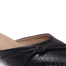 Carlton London Textured Party Block Mules with Bows image 2