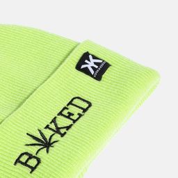 Kook N Keech Unisex Green Self Design Beanie image 3