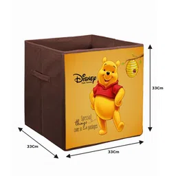 Kuber Industries Set Of 4 Disney Winnie-The-Pooh & Lion King Printed Non-Woven Foldable Sustainable Storage Boxes image 3