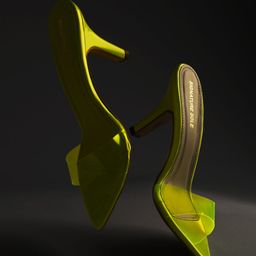 Signature Sole Open Toe Slim Heels-53