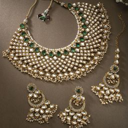 Peora Gold-Plated Polki Look Kundan Jewellery Set-58