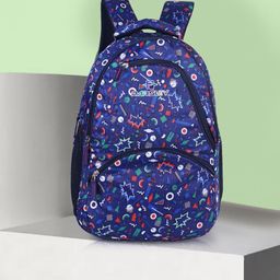 PARSLEY Unisex Kids Geometric Polyester Backpack-11
