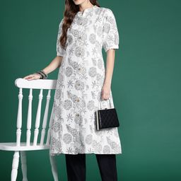 Indo Era Women Floral Printed Floral Kurta-picture-52