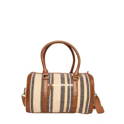 ASTRID Cream-Coloured & Black Striped Handheld Bag image 5
