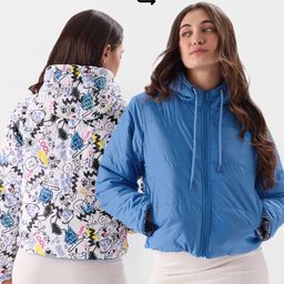The Souled Store Floral Printed Reversible Puffer Jacket-20