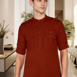 Kuons AvenuePathani Mandarin collar Short Kurta-picture-26