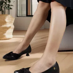 Carlton London Women Party Kitten Pumps with Bows image 2