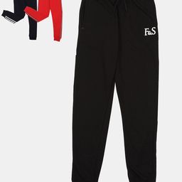 F&S Boys Pack Of 2 Mid-Rise Regular Fit Joggers-image-84