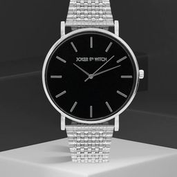 JOKER & WITCH Women Black & Silver-Toned Analogue Watch-16