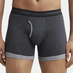 Jockey Men Charcoal Grey Combed Cotton Solid Trunks 1017-0105-BE-MM-image-36