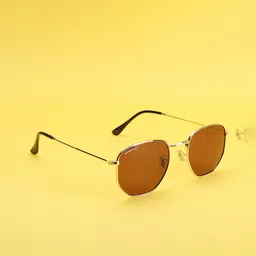 HASHTAG EYEWEAR Unisex Square Sunglasses With Polarised and UV Protected Lens HT2026-1