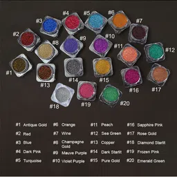 Veoni BELLE Holographic Set Of 2 HD Glitter Eyeshadow-5g Each-Copper 13-
Dark Starlit 14 image 5