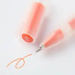 Gel Ink Ballpoint Pen Cap Type 0.5mm Orange-49