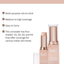 GLAM21 Perfecting Stick Concealer Enriched with Vitamin E 8g - Shade 01 image 5