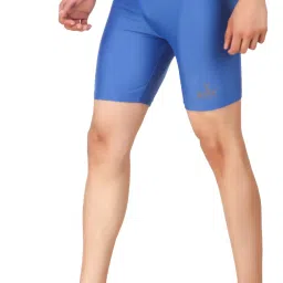 Solid Men Blue Tights-image-12