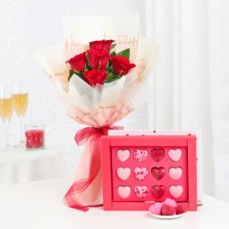 Sweetheart's Bouquet And Chocolate Harmony-image-31