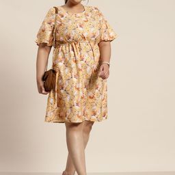 Sztori Plus Size Floral Print A-Line Dress-picture-33