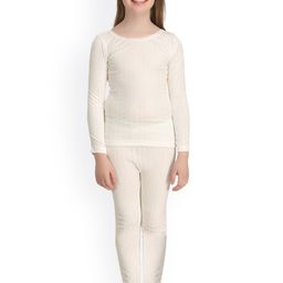 Kanvin Girls Off-White Thermal Set-image-41