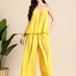 Mast & Harbour Plisse Detailed Top & Trouser Co-Ords-picture-18