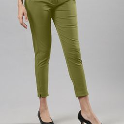 Femmora Women Regular Fit Comfort Chinos Trousers-image-54