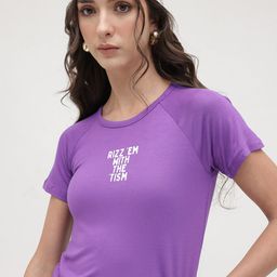 The Roadster Lifestyle Co. Typography Print Bamboo Tank Crop Top-image-81