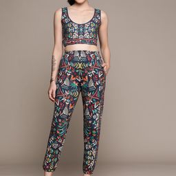 Label Ritu Kumar Printed Top With Trousers-88
