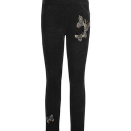 CUTECUMBER Black Embellished Ankle-Length Jeggings-image-42