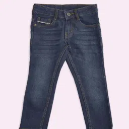 Pantaloons Baby Kids Blue Tapered Fit Jeans-picture-19