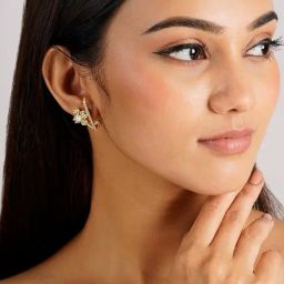 Joker & WItch Gold Ear Cuff Twist With It Ear Cuff Earring image 2