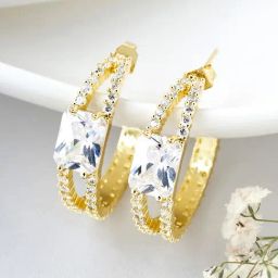 Joker & WItch Silver Hoop Mood Hoop Earring-33