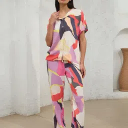 Sweet Dreams Women Printed Pyjama Set-image-67