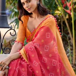 Anouk Bandhani Printed Saree-image-27
