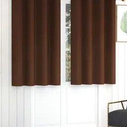 Yellow Weaves Brown Set of 2 Room Darkening Window-image-31