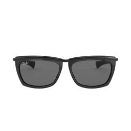 Ray-Ban 0RB2419 Light Grey Olympian II Square Sunglasses - 56 mm-image-55