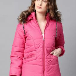VOXATI Pink Regular Fit Jacket-image-131