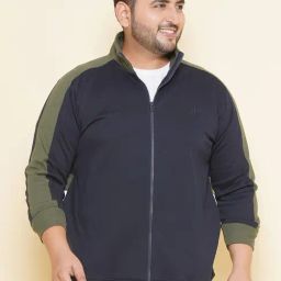 John Pride Navy Regular Fit Plus Size Sweatshirt-picture-44