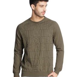 Wildcraft Olive Round Neck Sweatshirt-image-90