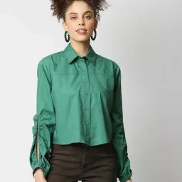 Remanika Green Regular Fit Shirt-image-40