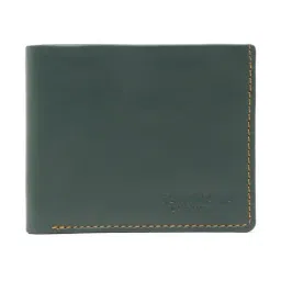 Teakwood Leathers Green Bi-Fold Wallet for Men-image-41