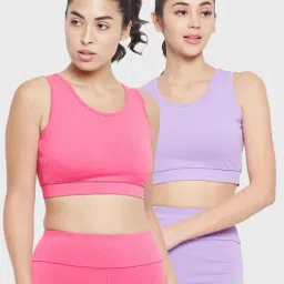 Clovia Multicolor Sports Bra (Pack of 2)-picture-9