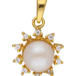 Sri Jagdamba Pearls 92.5 Sterling Silver Meera Pendant for Women-image-71